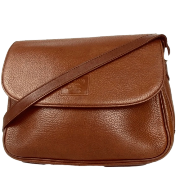 Burberry Handbags - Vintage Burberry British Tan Leather Crossbody Bag Purse